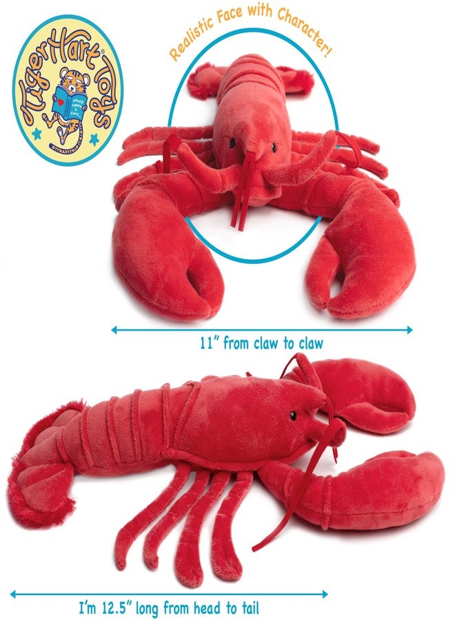 TigerHart Lenora The Lobster - 13 Inch Stuffed Animal Plush - Image 4